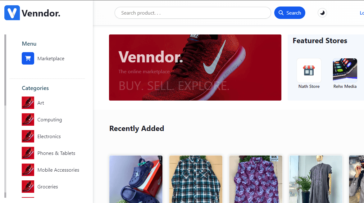 Venndor - The Online Marketplace